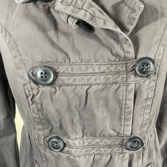 Aeropostale Gray Pea Coat with Belted Waist Size M - Picture 5 of 9